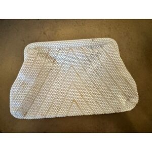 Mid Century Vintage Antique Clutch Beaded Evening Bag Wallet Sequins